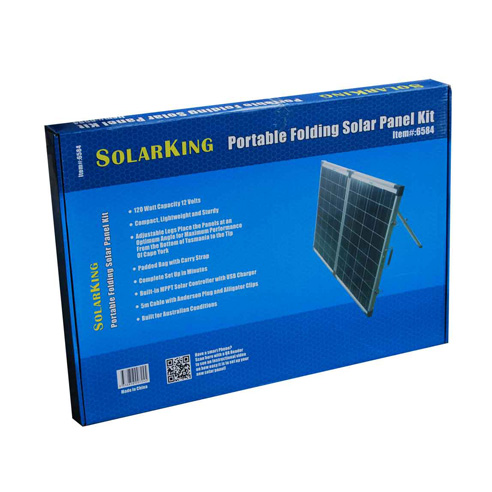 SolarKing 120W Folding Solar Panel Kit